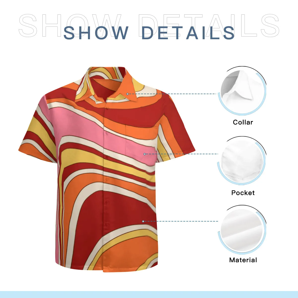 Vintage 70s style shirt, Retro Shirt Men, Hippie Shirt Men, Men's Stripe shirt, 70s Shirt Men, 70s inspired shirt, 70s Groovy Shirt