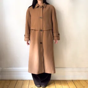Vintage Beige Wool and Cashmere Coat, size M