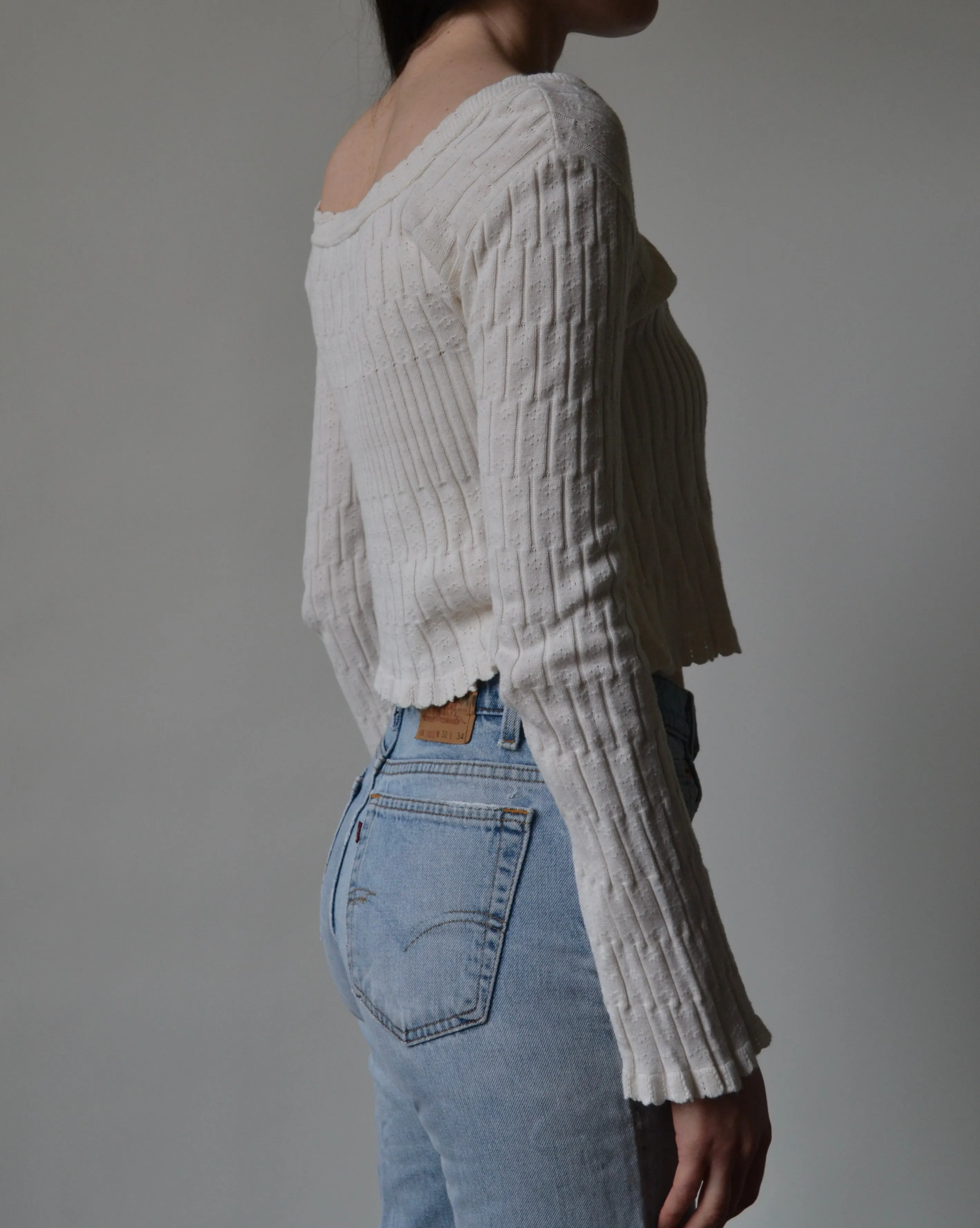 Vintage Bell Sleeve Knit Top