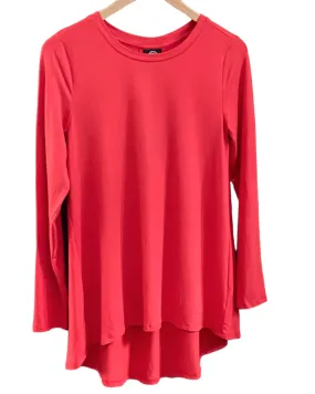 Warm Spring Red Hibiscus Swing Top