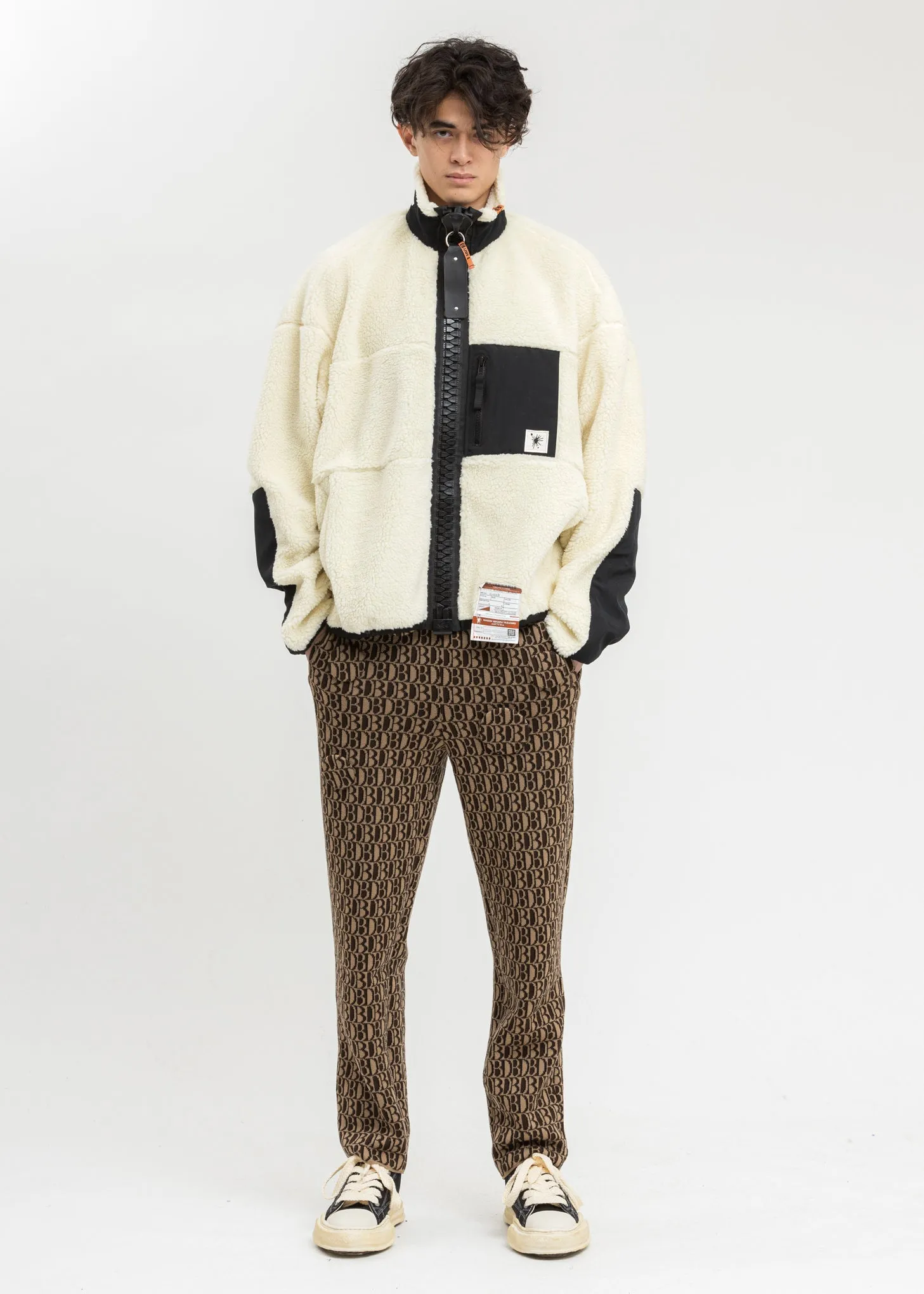 White Wide Back Boa Jacket