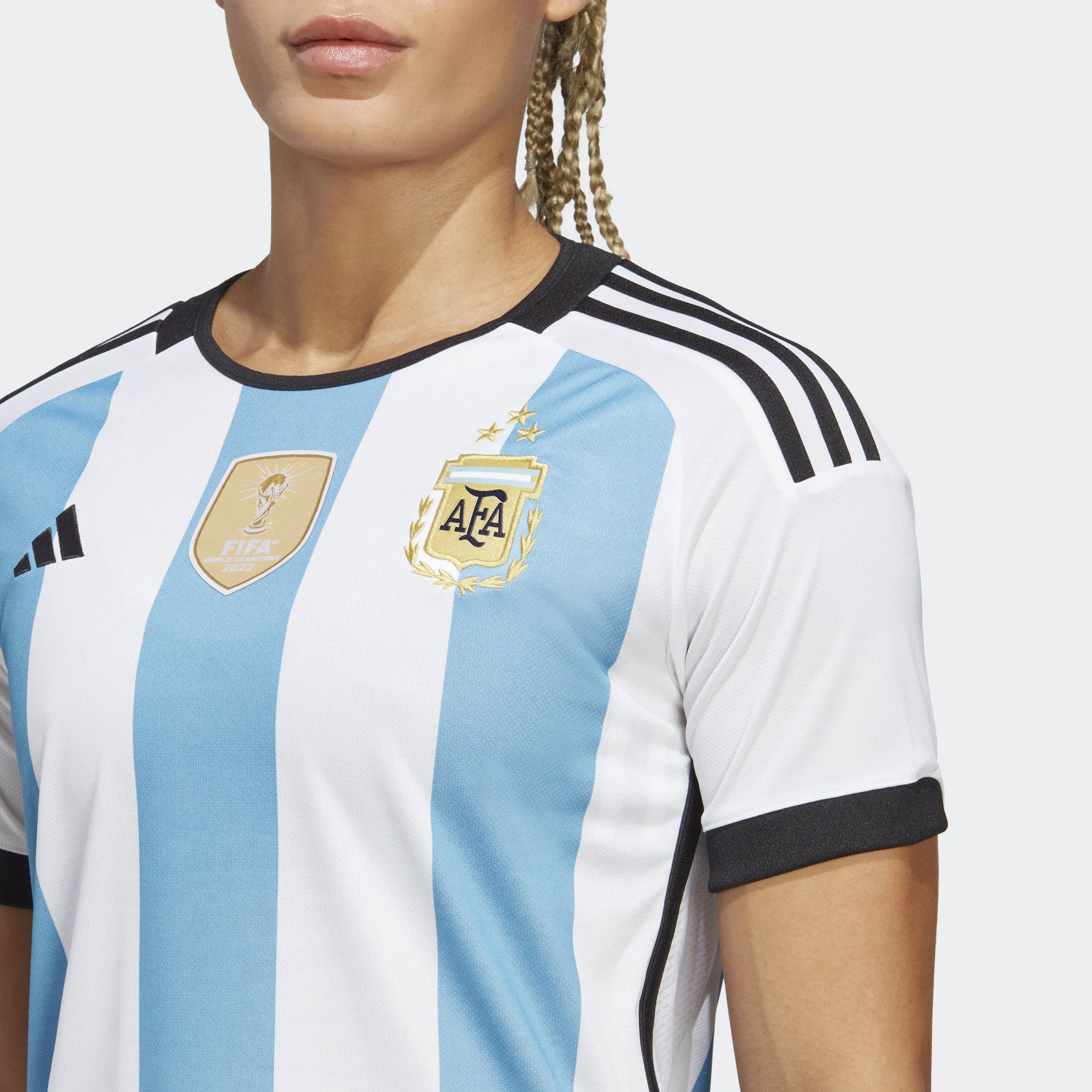 Women's adidas Argentina 2022 Home Jersey World Cup Winners