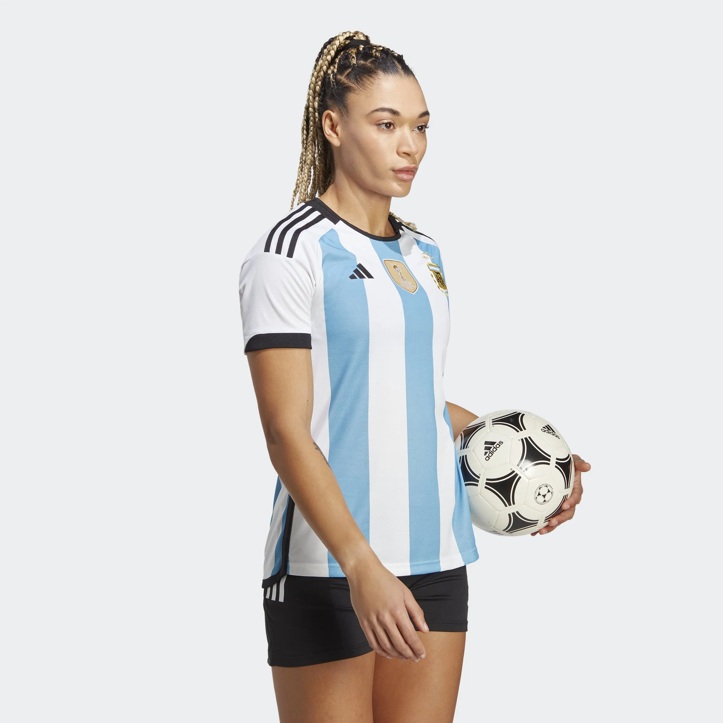 Women's adidas Argentina 2022 Home Jersey World Cup Winners