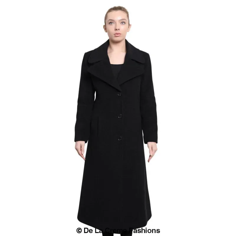 Womens Large Lapel Long Coat