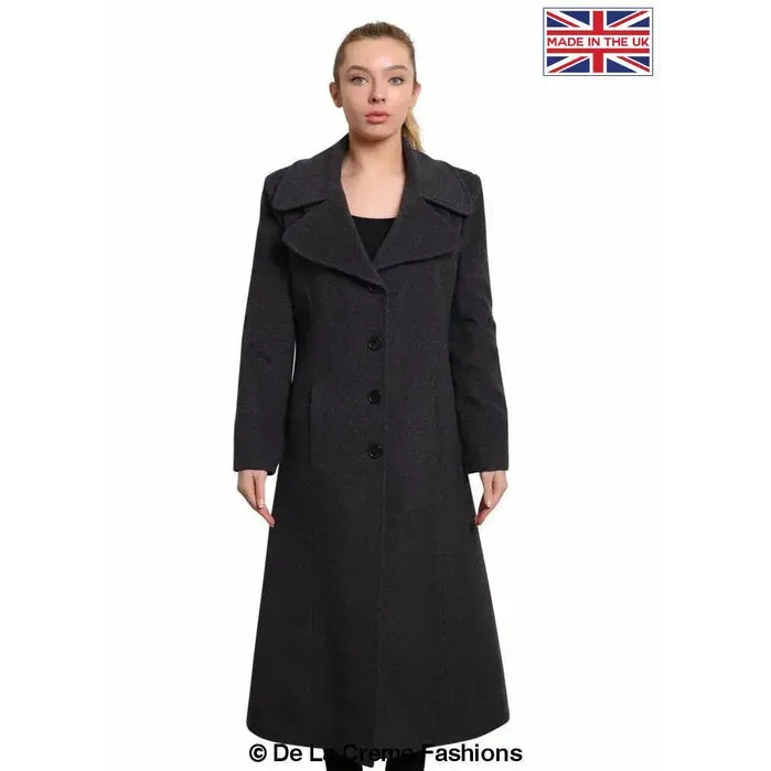 Womens Large Lapel Long Coat