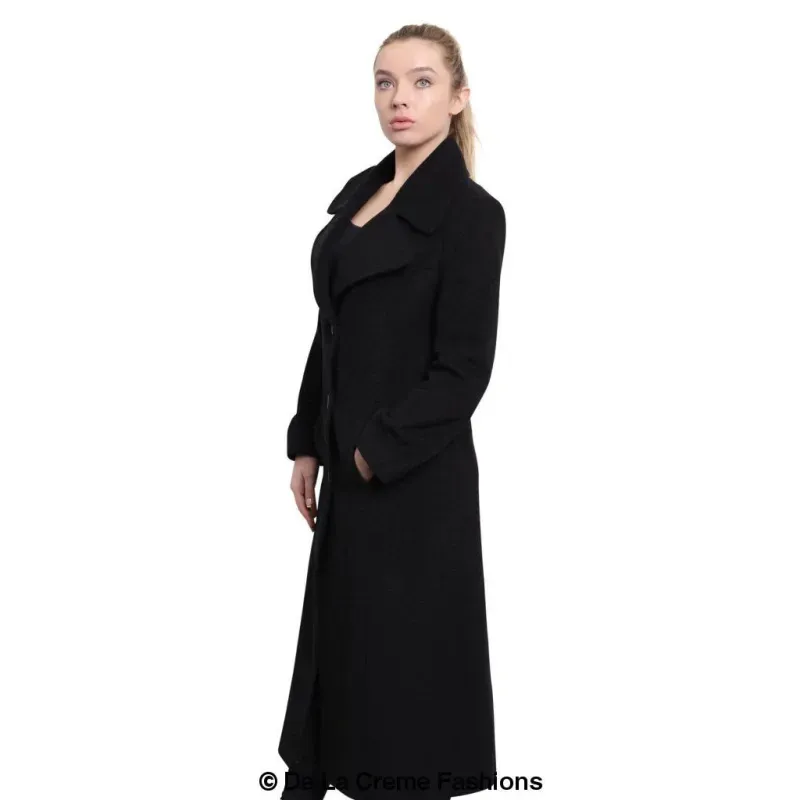 Womens Large Lapel Long Coat