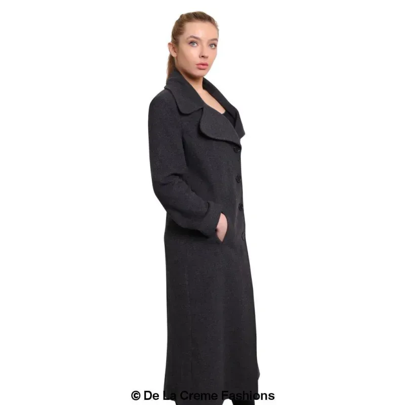Womens Large Lapel Long Coat