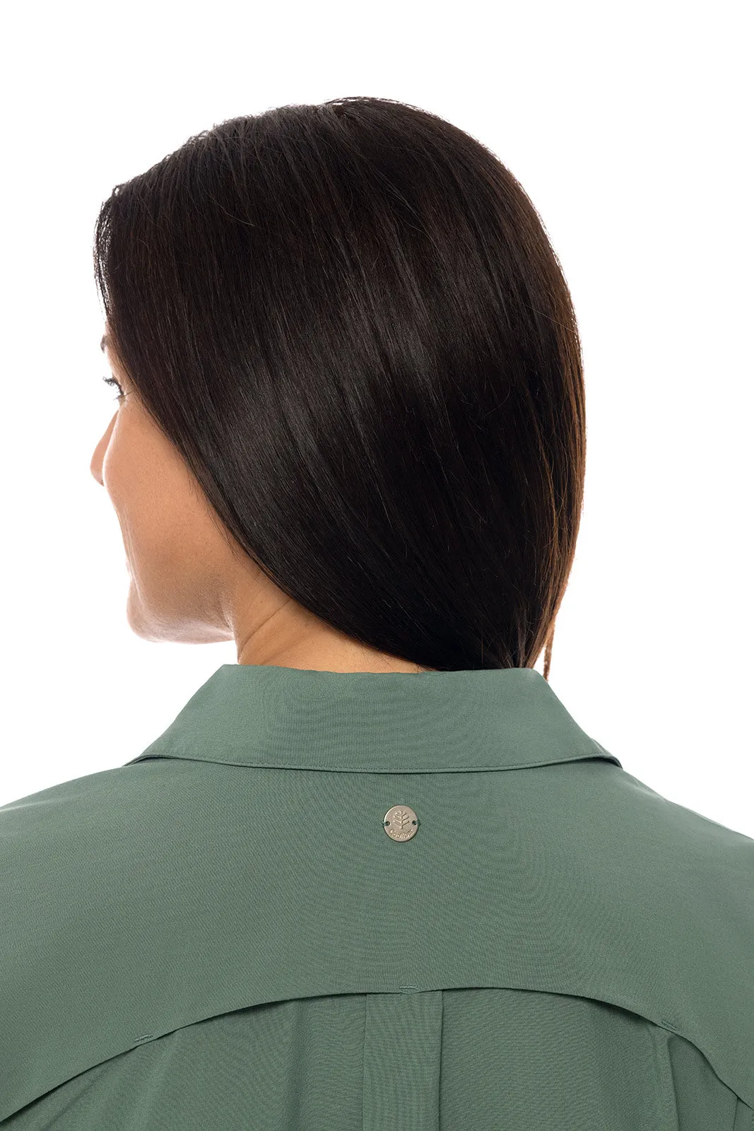 Women's Malta Travel Shirt Dress  |  Pine Green