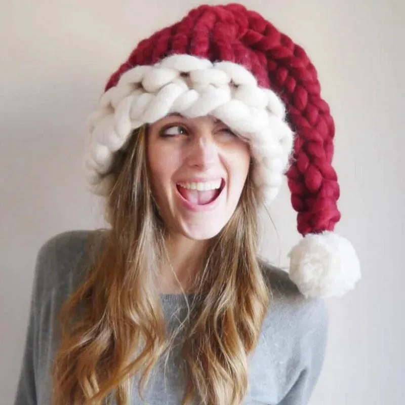Wool Knit Christmas Warm Fashion Home Outdoor Party Hat