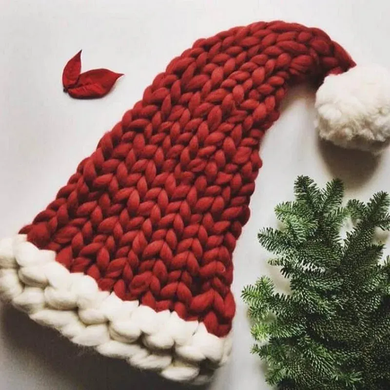 Wool Knit Christmas Warm Fashion Home Outdoor Party Hat