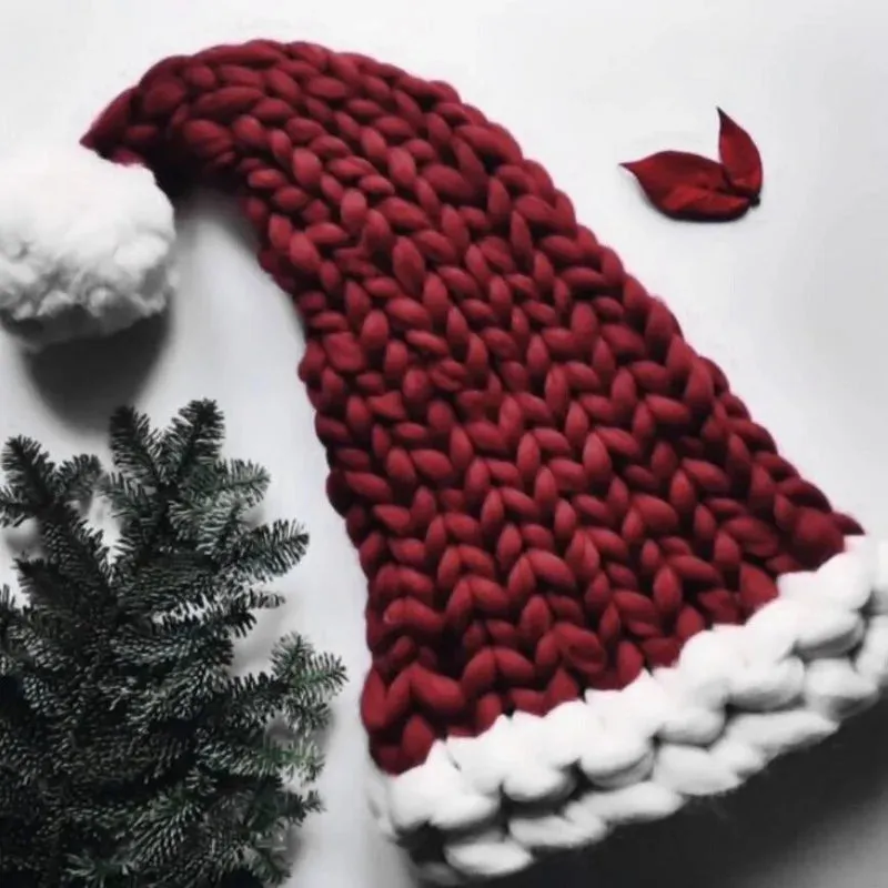 Wool Knit Christmas Warm Fashion Home Outdoor Party Hat