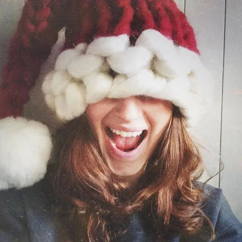 Wool Knit Christmas Warm Fashion Home Outdoor Party Hat