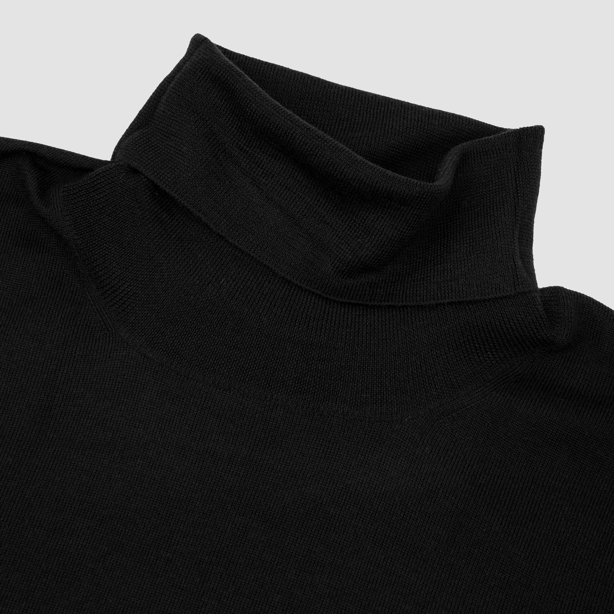 Wool Rollneck Sweater Black