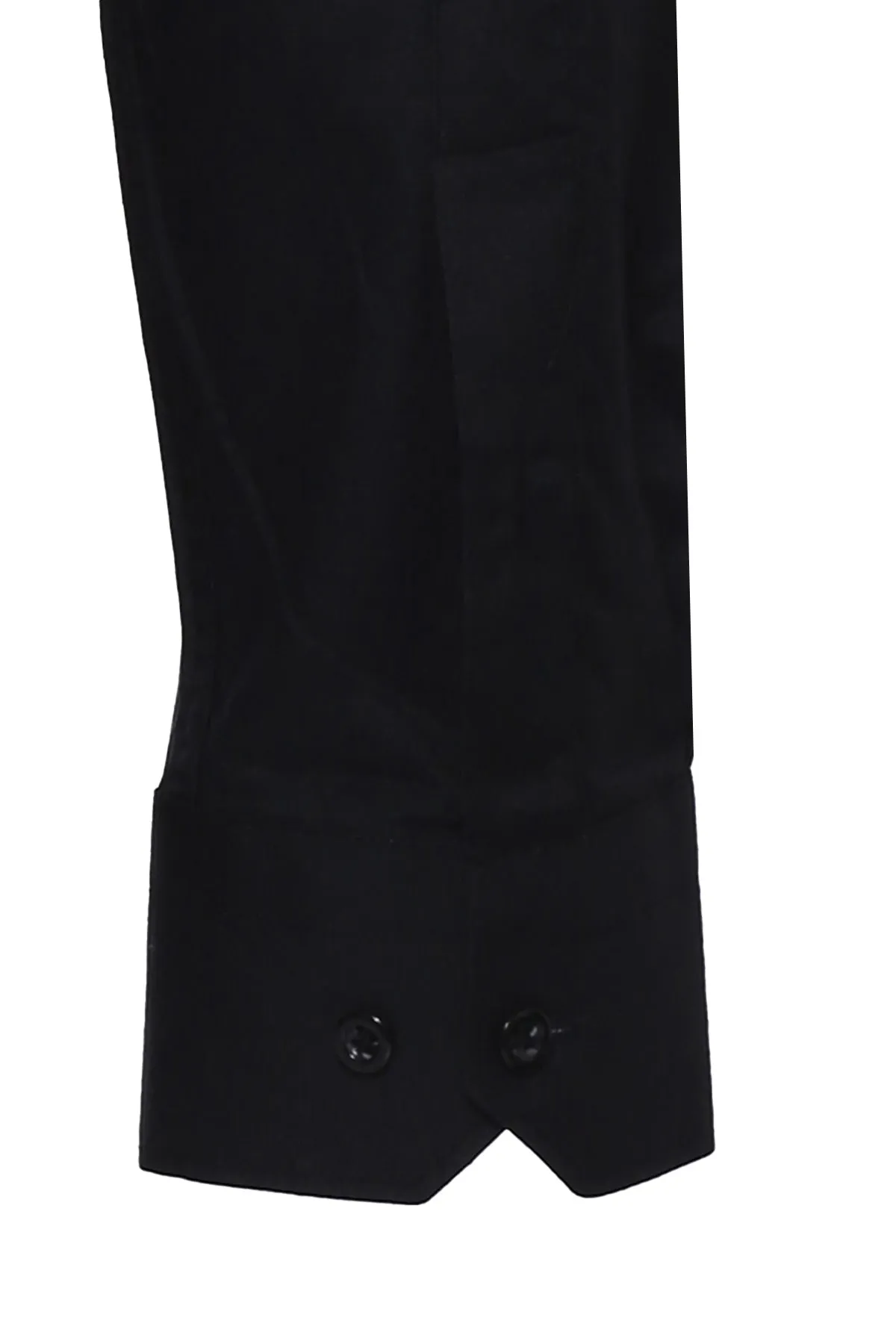 WSS Plain Long Sleeves Regular Fit Black Men Shirt  - Singen