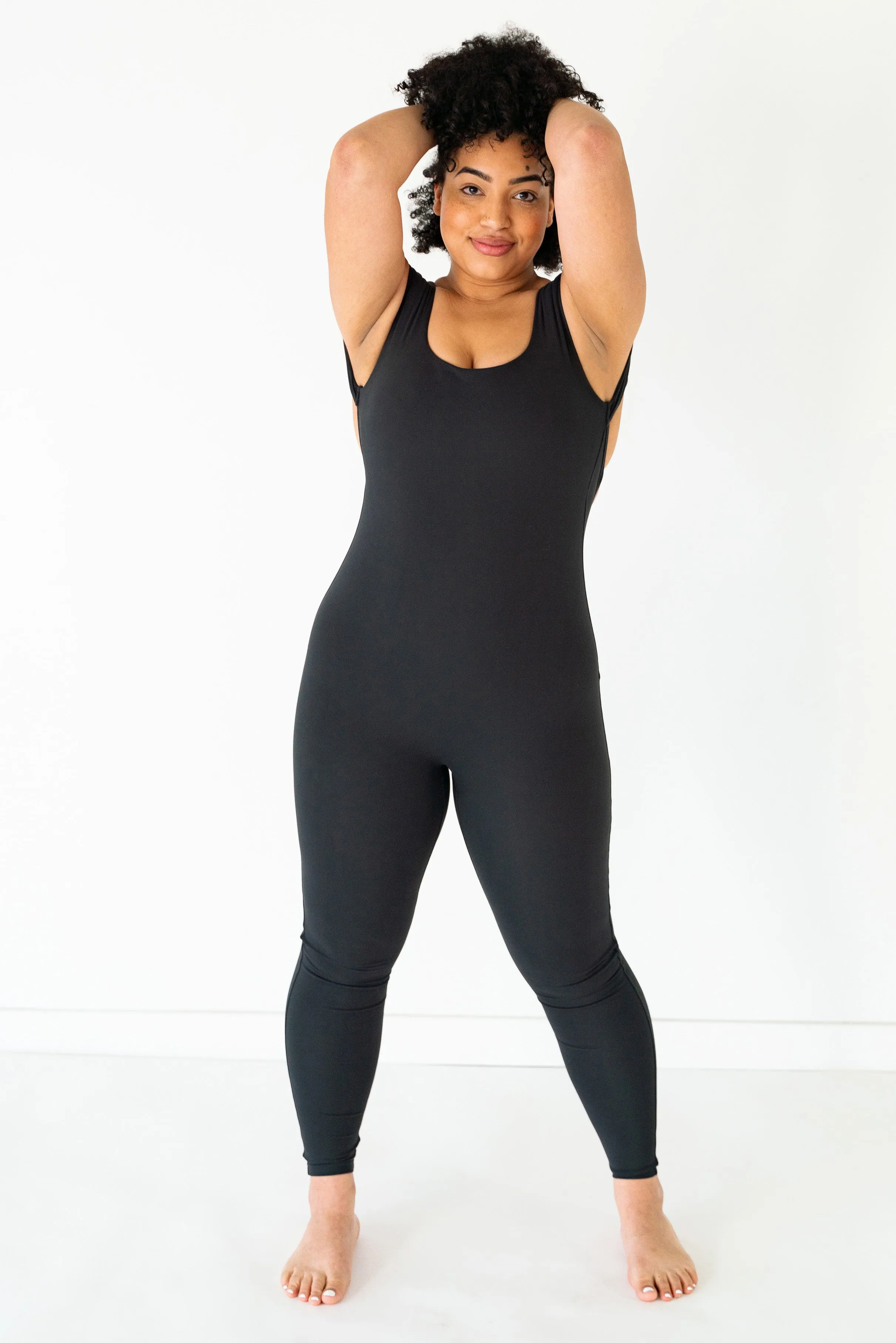 X- Back One Piece | Black