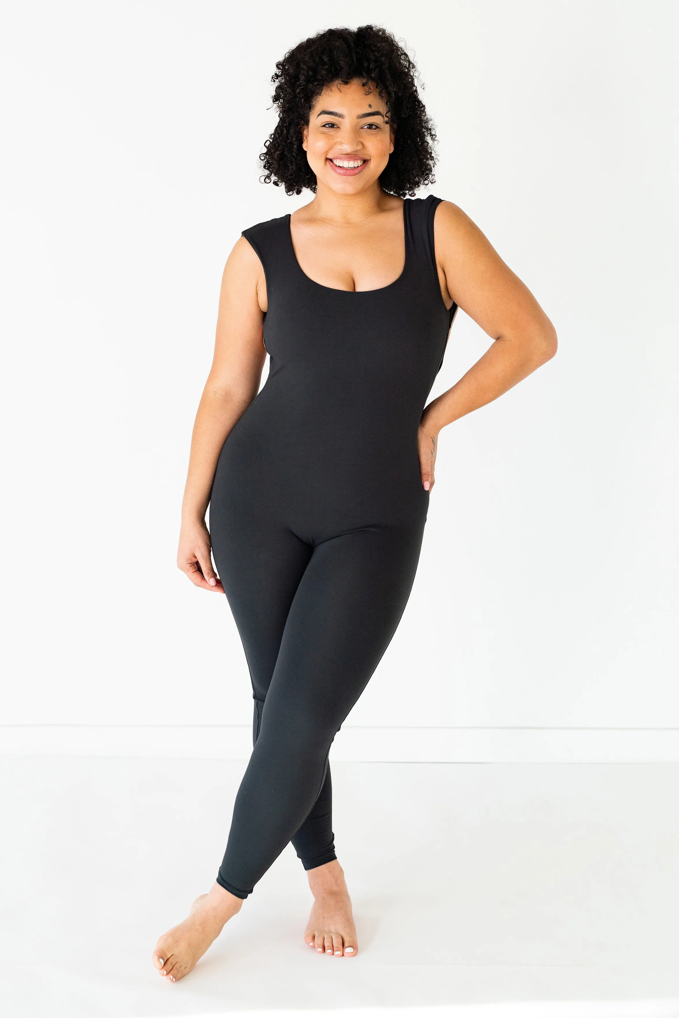 X- Back One Piece | Black