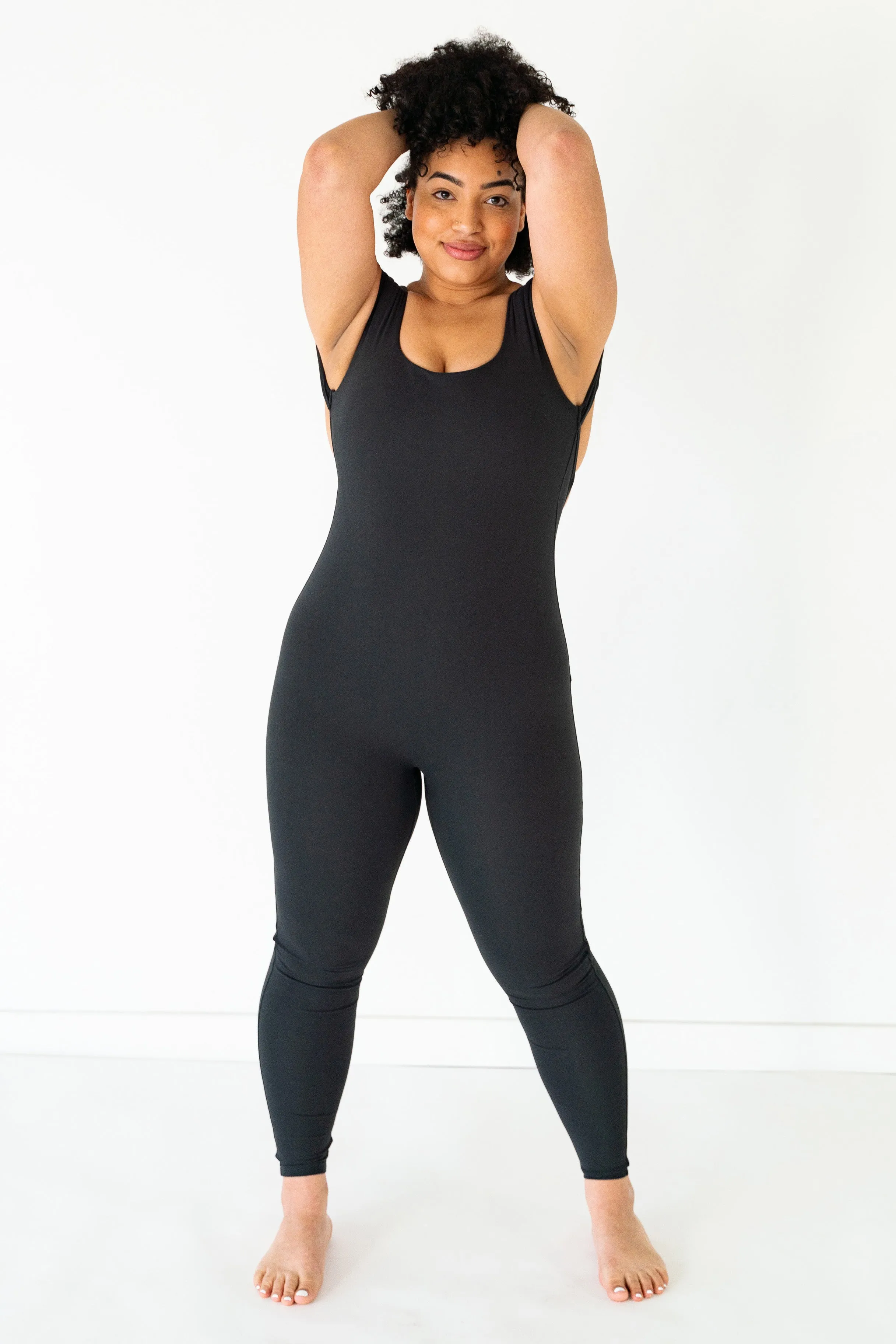 X- Back One Piece | Black