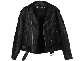 XElement Vintage Leather Motorcycle Jacket/Size XL