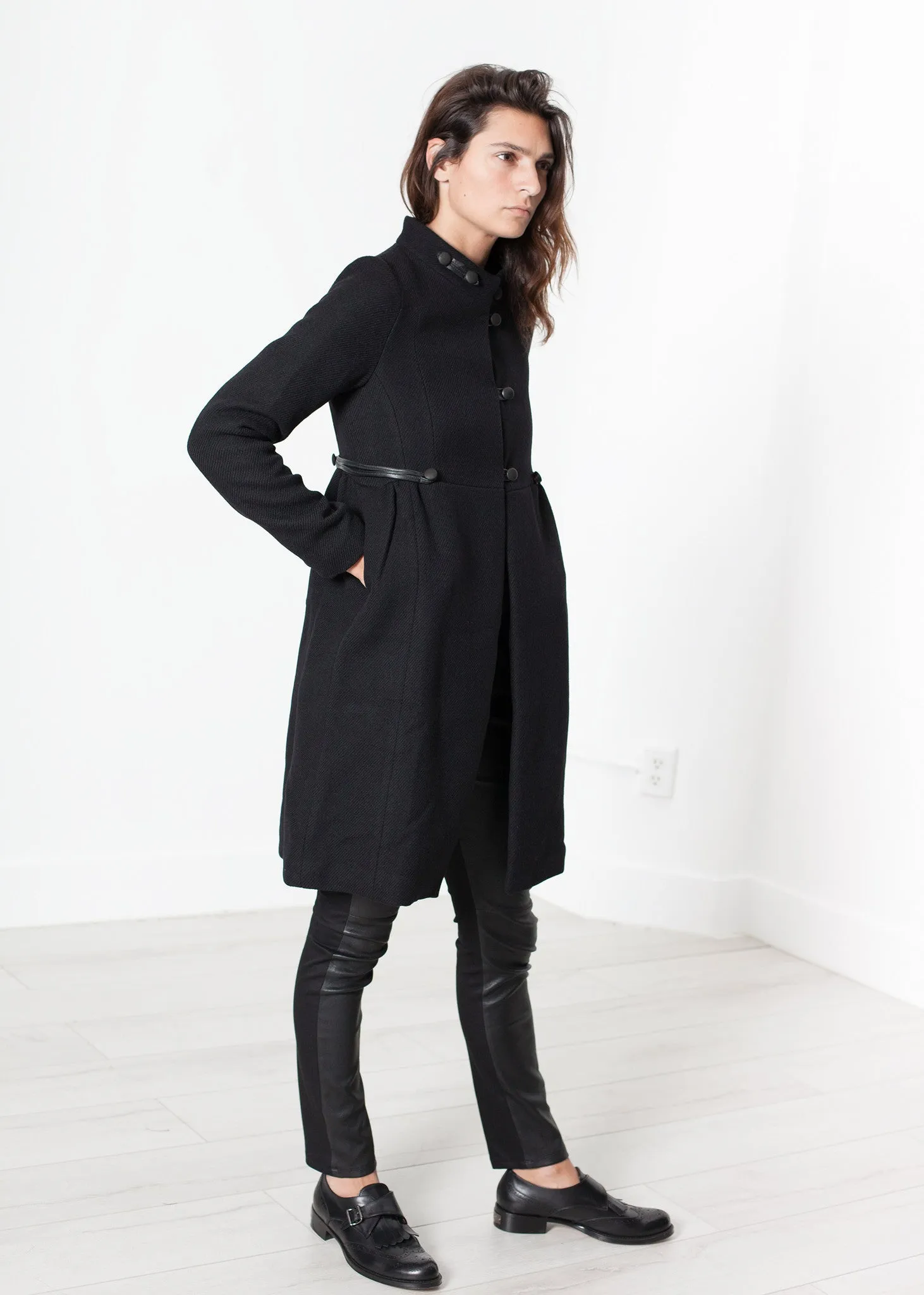 Zoulou Coat in Black - Fashionable Choice