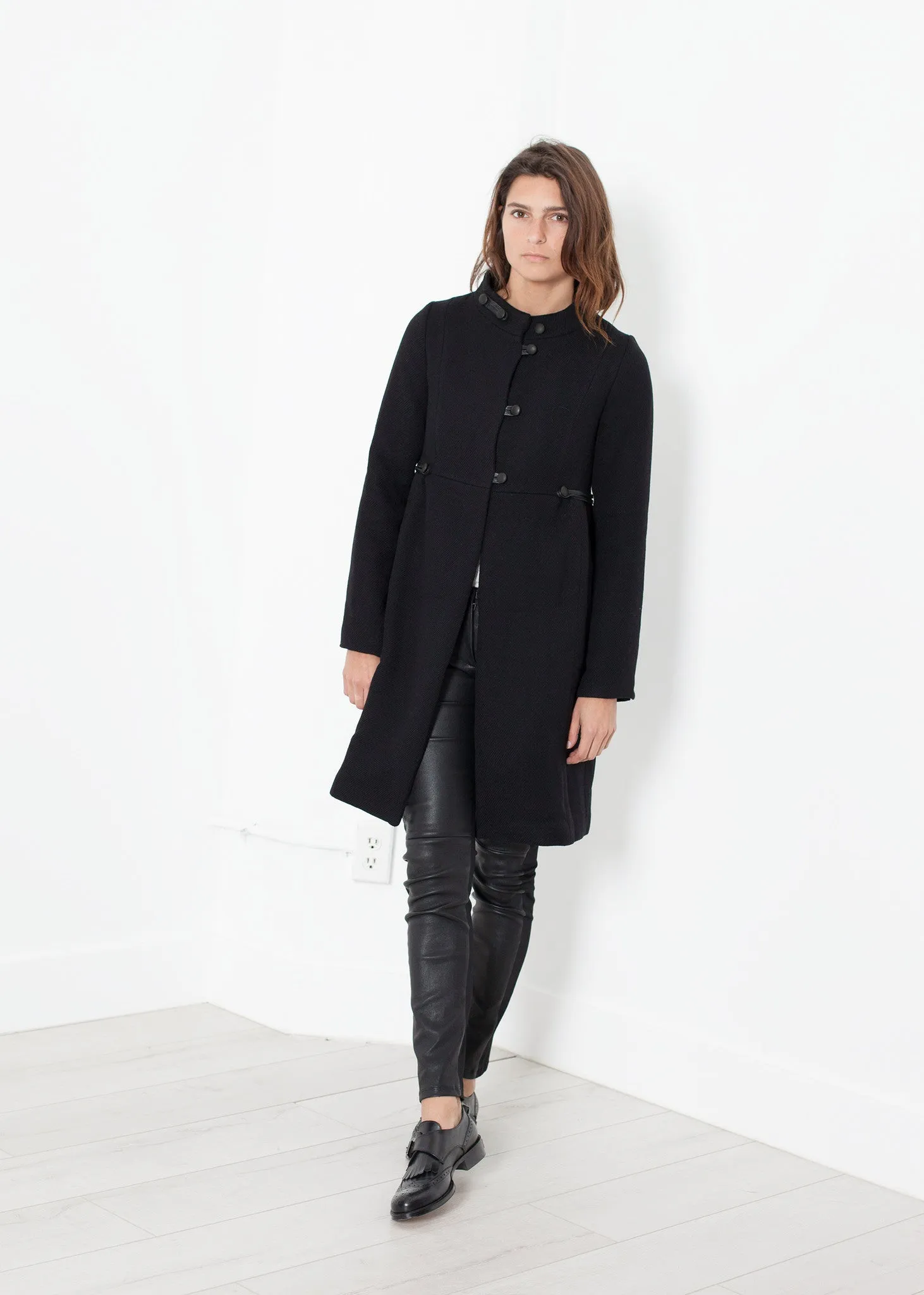 Zoulou Coat in Black - Fashionable Choice